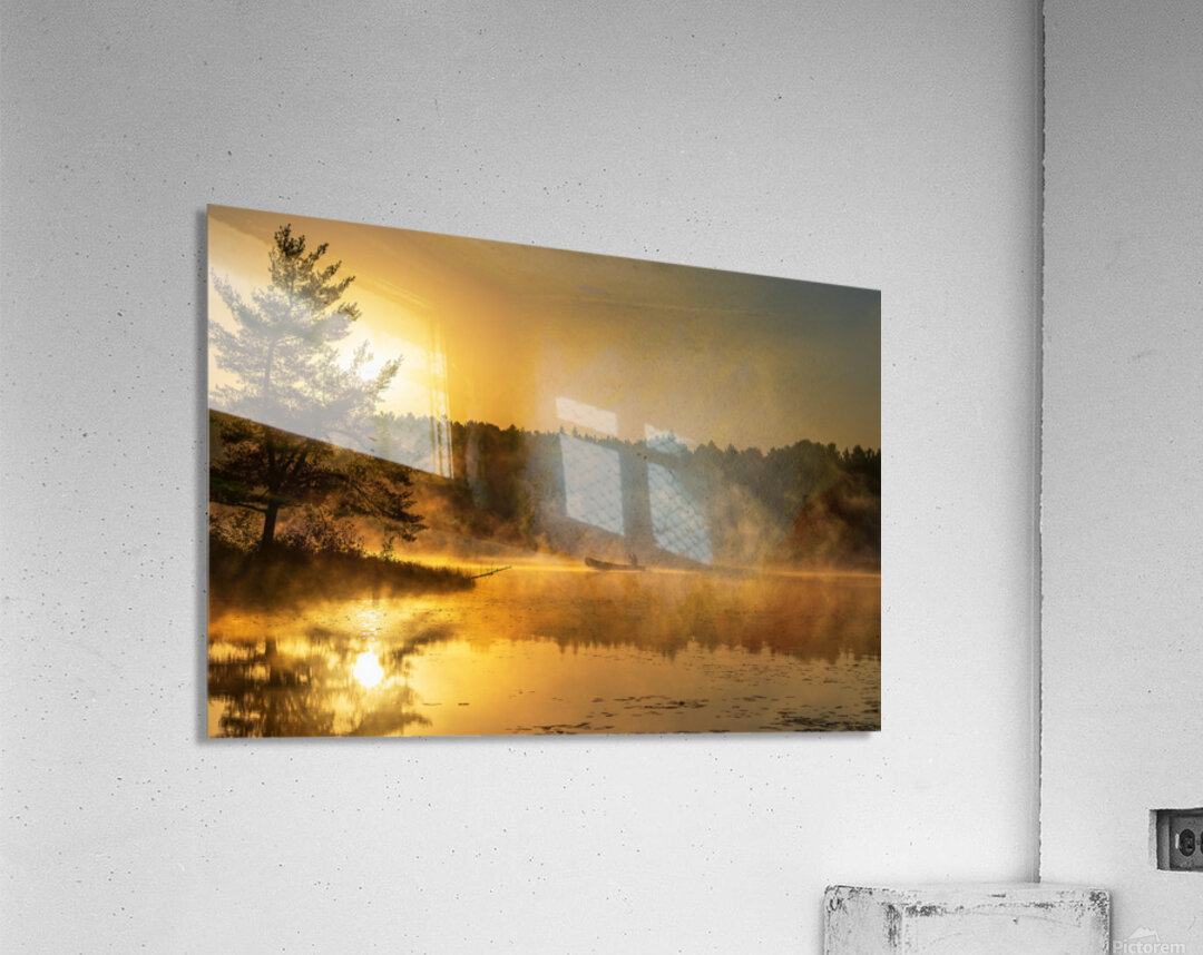 The Lone Canoeist Acrylic Print