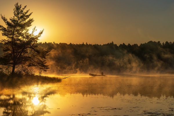 The Lone Canoeist by Aman Sharma