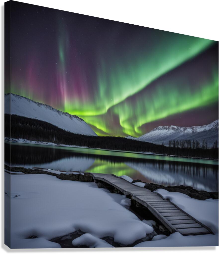 Dance of the lights Canvas Print