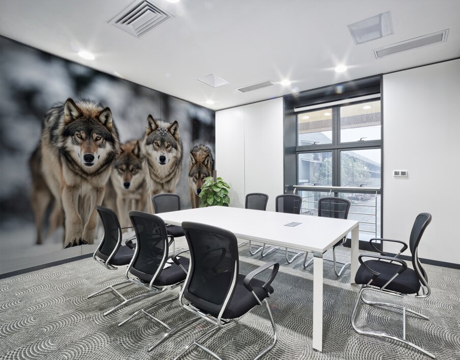 Wolf Pack Wall Printing